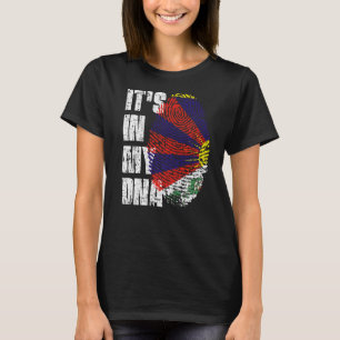 It's In My Dna Tibet Flag Tibetan T-Shirt