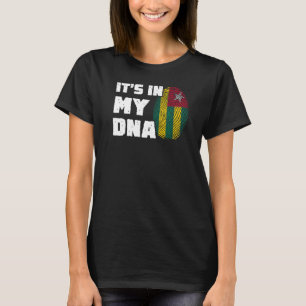 It's In My DNA Togo Flag Fingerprint Men Women T-Shirt