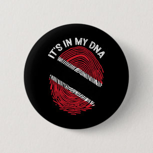It's In My Dna Trinidad And Tobago Flag Proud Trin 6 Cm Round Badge