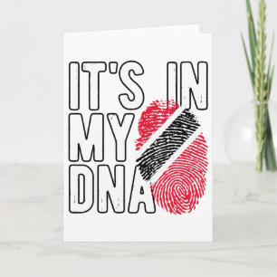It's In My Dna Trinidad And Tobygo Flag Proud Trin Card
