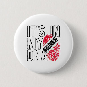 It's In My Dna Trinidad And Togo Flag Proud Trinid 6 Cm Round Badge