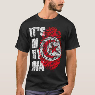 IT'S IN MY DNA Tunisia Flag Boy Girl Gift T-Shirt