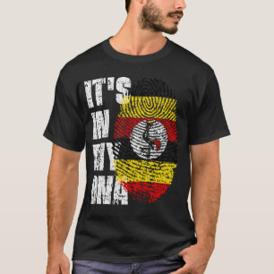 IT'S IN MY DNA Uganda Flag Boy Girl Gift T-Shirt