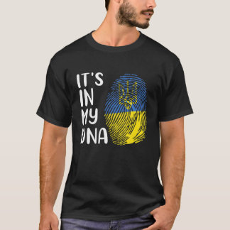 It's In My DNA Ukraine Support Ukrainian Ukraine F T-Shirt