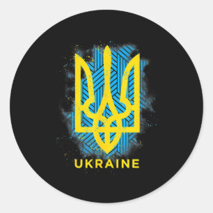 It's In My DNA Ukrainian Gifts Vyshyvanka Kozak Uk Classic Round Sticker