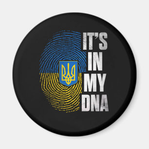 It's In My DNA Ukrainian Ukraine Fingerprint Magnet