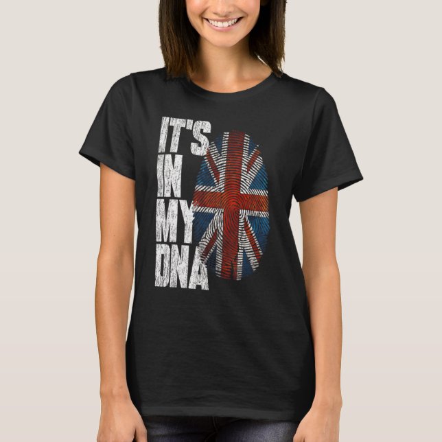 It's In My Dna United Kingdom  Proud Hispanic T-Shirt (Front)