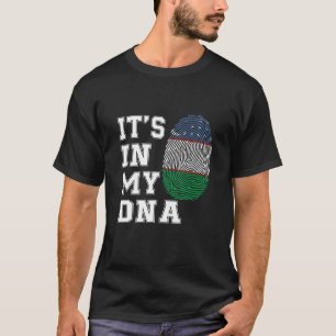 It's In My DNA Uzbek Proud Uzbekistan Flag T-Shirt