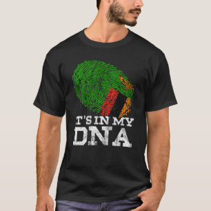 It's In My DNA Zambian African Colours Gifts Cool T-Shirt