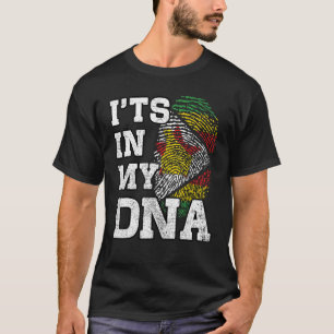 It's In My DNA Zimbabwean Fingerprint Proud Zimbab T-Shirt