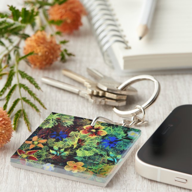 It's In the Colours Acrylic Key Ring (Front Right)