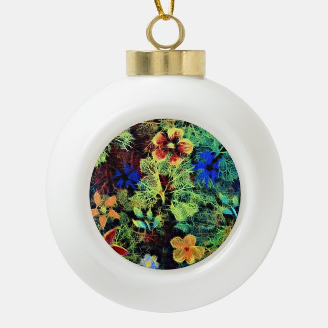 It's In the Colours Snowflake Decoration (Front)