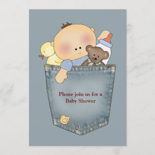 It's in the Pocket Baby Shower Invitation