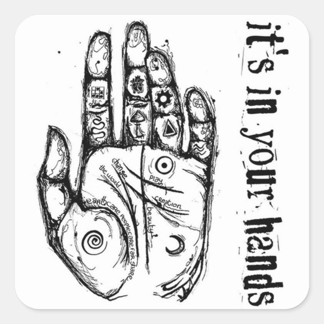 It's in your hands sticker (Front)