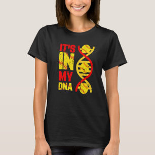 It's Ins My DNA Softball Sport Players  Fans Team T-Shirt