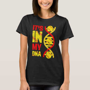 It's Ins My DNA Softball Sport Players Fans Team T-Shirt