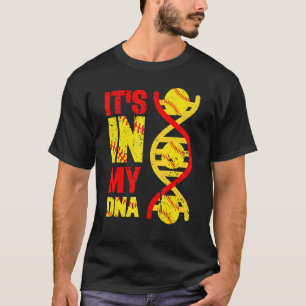 It's Ins My DNA Softball Sport Players   Fans Team T-Shirt