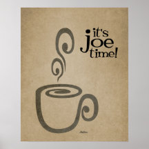 It's Joe Time Coffee Cup Print