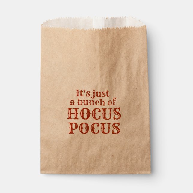 It's just a bunch of Hocus Pocus Favour Bag (Front)