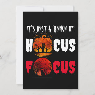 It's Just a Bunch of Hocus Pocus Hands Halloween Invitation