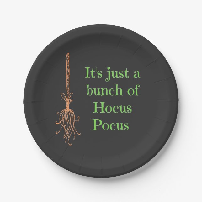 It's just a bunch of Hocus Pocus Paper Plates (Front)