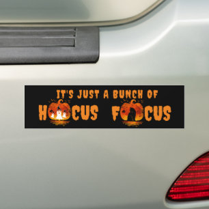 It's Just a Bunch of Hocus Pocus Pumpkin Halloween Bumper Sticker