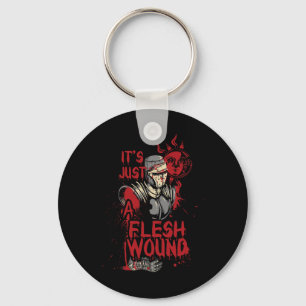 It's Just A Flesh Wound Funny Halloween  Key Ring