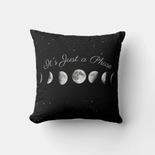 "It's Just a Phase" Moon Phase Pillow