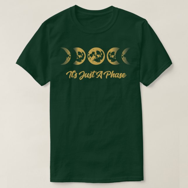 Its Just A Phase Moon Phase Space Science Astronom T-Shirt (Design Front)