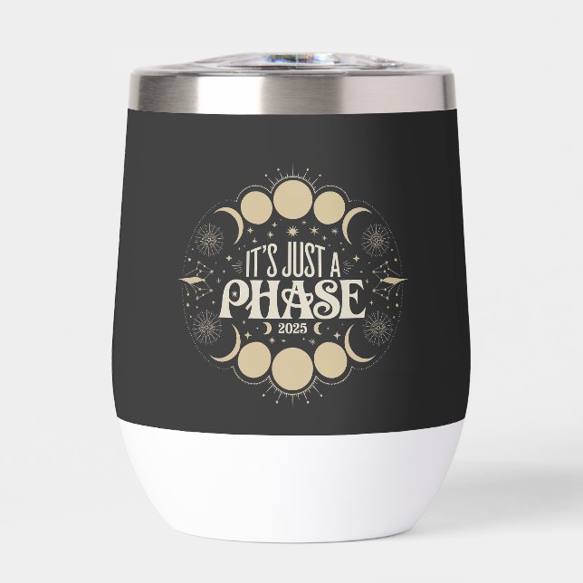 It's Just a Phase Solar Eclipse 2025 Lunar Moon  (Front)