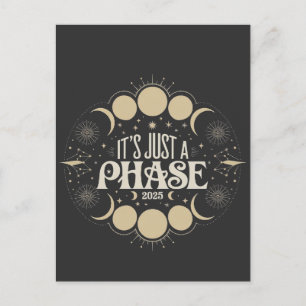 It's Just a Phase Solar Eclipse 2025 Lunar Moon Postcard