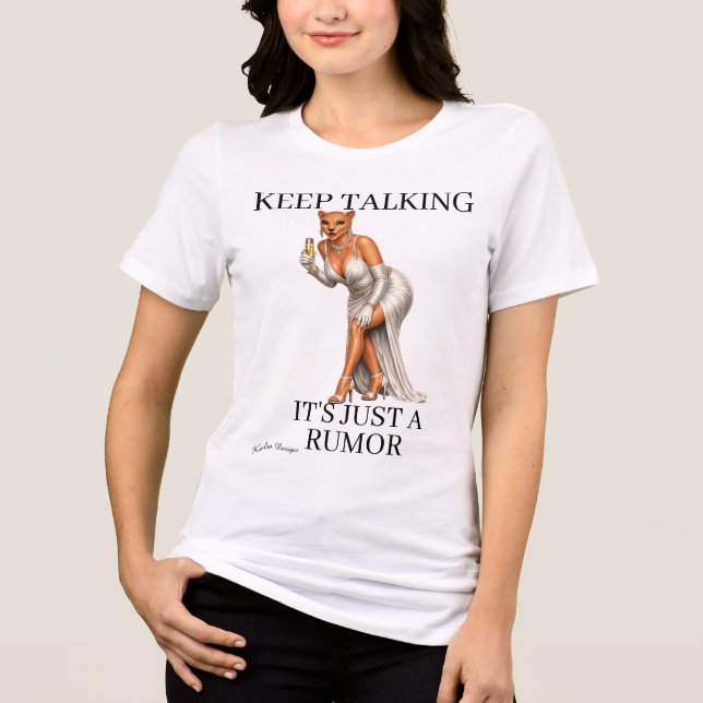It's just a rumour Tri-Blend shirt (Front)