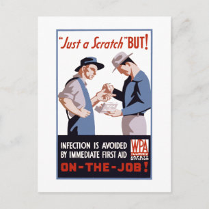 It's Just a Scratch - But! Postcard