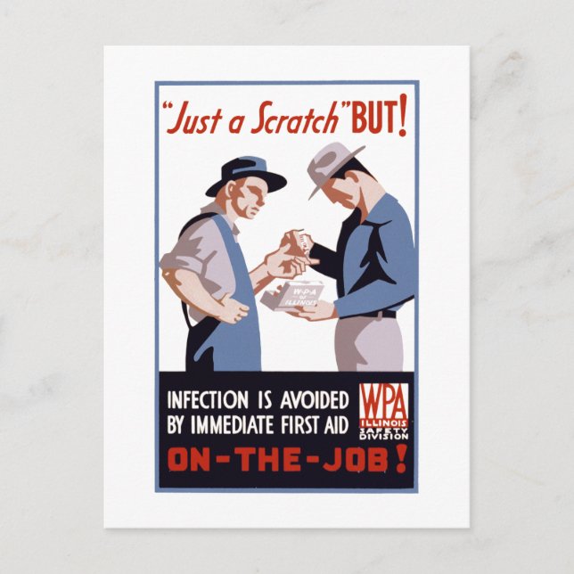 It's Just a Scratch - But! Postcard (Front)