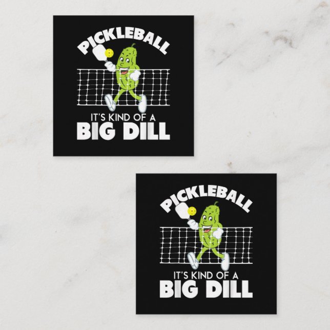 It's Kind of A Big Dill - Funny Pickleball Paddle Card (Front/Back)