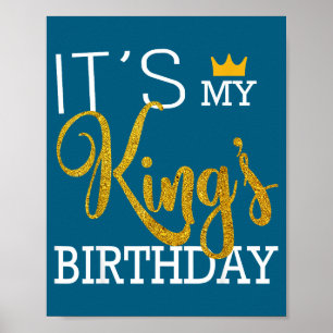 It's King's Birthday Couples Matching Illustration Poster