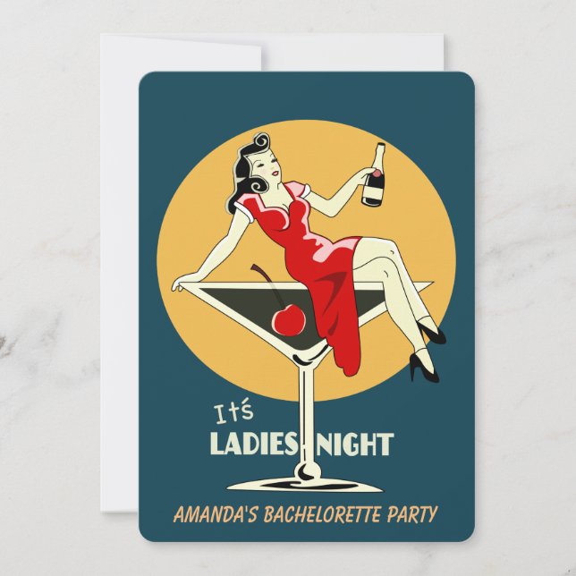 It's ladies night invitation (Front)