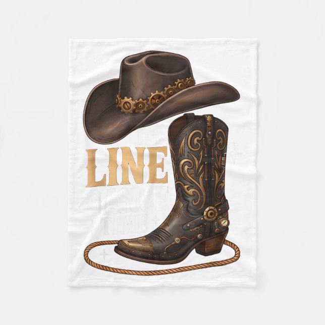 Its Line Dance Time Fleece Blanket (Front)