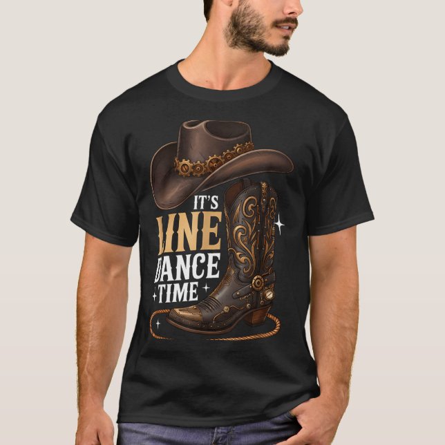 Its Line Dance Time T-Shirt (Front)
