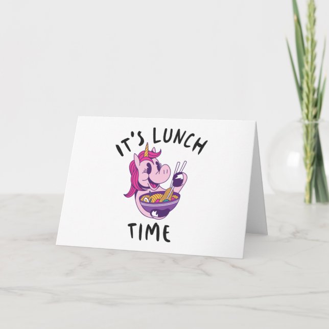 It's Lunch Time Card (Front)