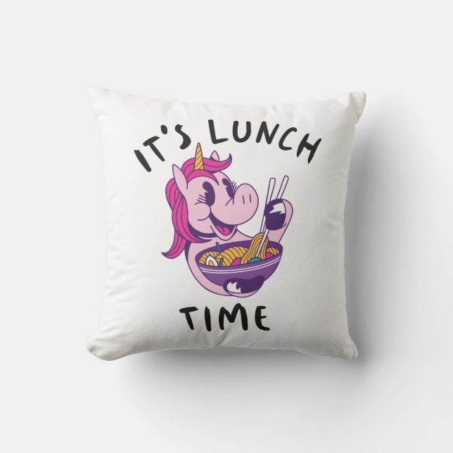 It's Lunch Time Cushion (Front)