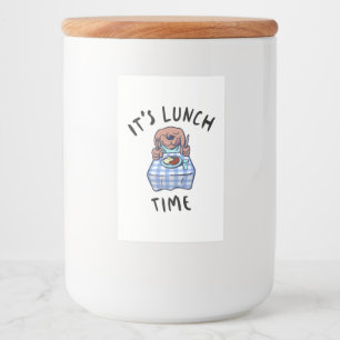 It's Lunch Time Food Label