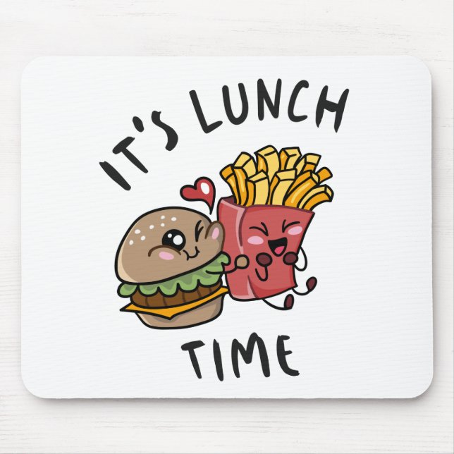 It's Lunch Time Mouse Pad (Front)