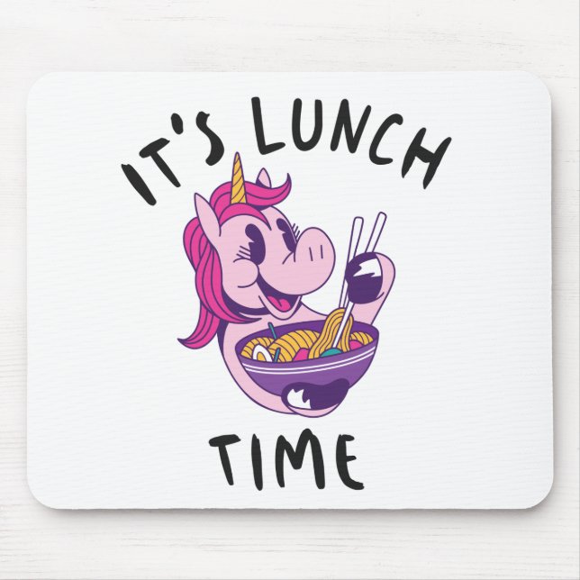 It's Lunch Time Mouse Pad (Front)