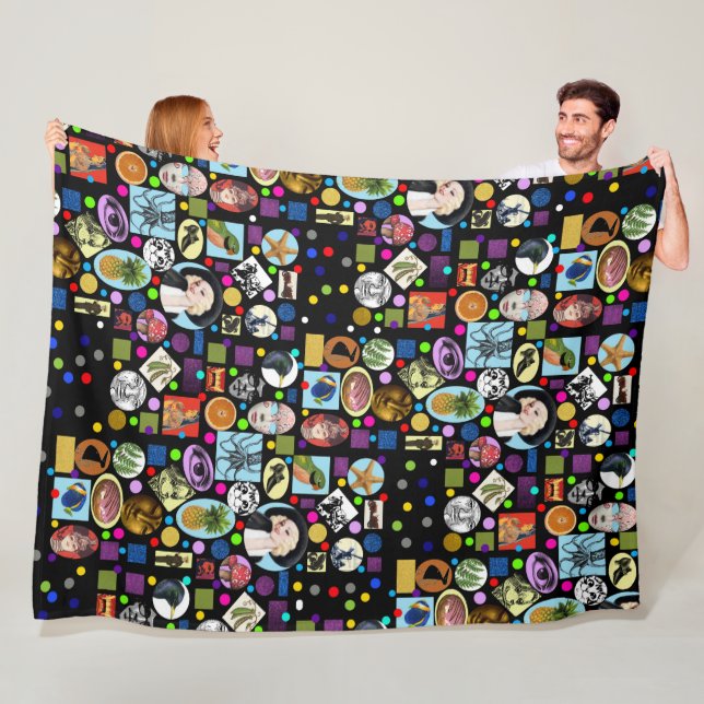 It's Mad, Mad, Mad World Fleece Blanket, Large (In Situ)