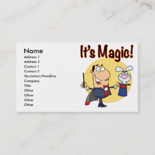 its magic silly magician business card