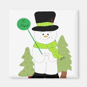 It's Magical Snowman Magnet