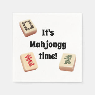 It's Mah jongg time! Paper Napkins