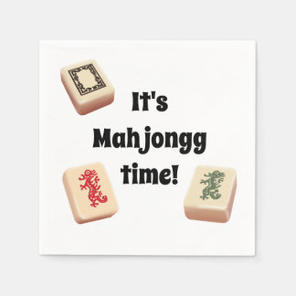 It's Mah jongg time! Paper Napkins