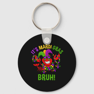 It's Mardi Gras Bruh Dabbing Crawfish Carnival Kid Key Ring